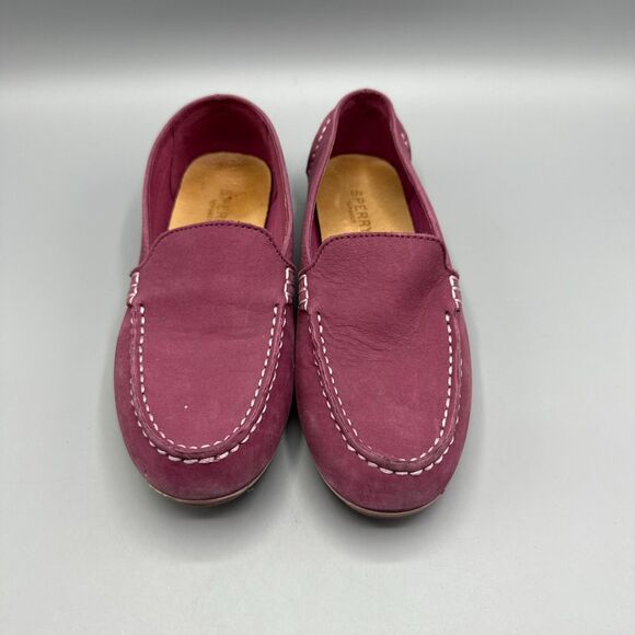 Sperry Bay View Slip On Leather Womens Pink Flat Casual Size 6.5 - Picture 3 of 10
